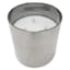 Honeybloom Smoke Grey Glass LED Pillar Candle with Timer, 6"