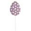 Honeybloom Purple Printed Easter Egg Yard Pick, 5"