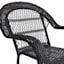 Outdoor Wicker Chair, Black
