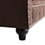 Providence Chesterfield Brown Faux Leather Tufted Sofa, 79"