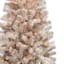 (B38) Pre-Lit LED Champagne Tinsel Christmas Tree, 7'