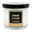 Amber & Sage Scented Jar Candle, 3.9oz