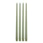 Honeybloom 4-Pack Green Unscented Taper Candles, 14"