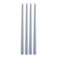 Honeybloom 4-Pack Grey Unscented Taper Candles, 14"