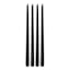 Honeybloom 4-Pack Black Unscented Taper Candles, 14"