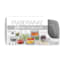 Farberware 20-Piece Square Food Storage Set with Light Grey Lids