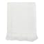 Providence White Striped Knit Throw Blanket, 50x60