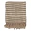 Tracey Boyd Rose Chenille Striped Woven Throw Blanket, 50x60