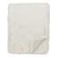 Neutral Faux Fur Plush Throw Blanket with Velboa Reverse, 50x60