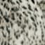 Snow Leopard Faux Fur Throw Pillow, 18"