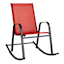 Sling Patio Rocking Chair, Red