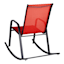 Sling Patio Rocking Chair, Red