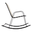 Sling Patio Rocking Chair, Tan