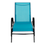Stackable Teal Sling Outdoor Chaise Lounge Chair