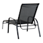 Stackable Sling Patio Chaise Lounge Chair, Black