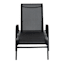 Stackable Sling Patio Chaise Lounge Chair, Black