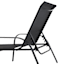 Stackable Sling Patio Chaise Lounge Chair, Black