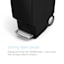 SimpleHuman Slim Black Kitchen Step Trash Can, 40l