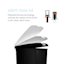 SimpleHuman Slim Black Kitchen Step Trash Can, 40l