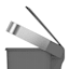 SimpleHuman Grey Step Trash Can, 45l