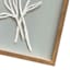 Providence Glass Framed Paper Flower Wall Art, 13x21