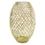 Providence Gold Metal Cutout Vase, 15"