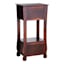 Providence Theodore 2-Drawer Thick Leg End Table, Brown