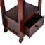 Providence Theodore 2-Drawer Thick Leg End Table, Brown