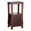 Providence Theodore Dark Brown 2-Drawer Thick Leg Accent Table, 29.5"