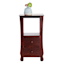 Providence Theodore Dark Brown 2-Drawer Thick Leg Accent Table, 29.5"