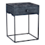 Found & Fable Kayla Rustic Black Nightstand