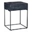 Found & Fable Kayla Rustic Black Nightstand