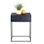Found & Fable Kayla Rustic Black Nightstand