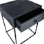 Found & Fable Kayla Rustic Black Nightstand