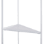Alice Folding Corner Shelf, White