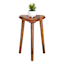 Found & Fable Triangle Mango Wood Side Table
