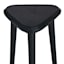 Found & Fable Triangle Rustic Black Wood Side Table