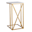Crosby St. Isabella Gold C-Table with Marble Top