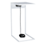 White & Metal USB C-Table