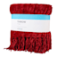 Red Fringe Throw Blanket, 50x60