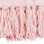 Pink Fringe Throw Blanket, 50x60