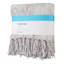 Light Grey Fringe Throw Blanket, 50x60