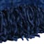 Navy Blue Fringe Throw Blanket, 50x60