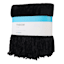 Black Fringe Throw Blanket, 50x60