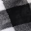Black & White Buffalo Plaid Plush Throw Blanket, 50x60