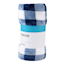 Navy Blue & White Buffalo Plaid Plush Throw Blanket, 50x60