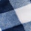 Navy Blue & White Buffalo Plaid Plush Throw Blanket, 50x60