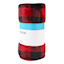 Black & Red Buffalo Plaid Plush Throw Blanket, 50x60
