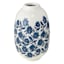Honeybloom Blue & White Floral Design Vase, 7"