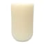 Tracey Boyd White Unscented Ribbed Modern Candle, 3.5x6